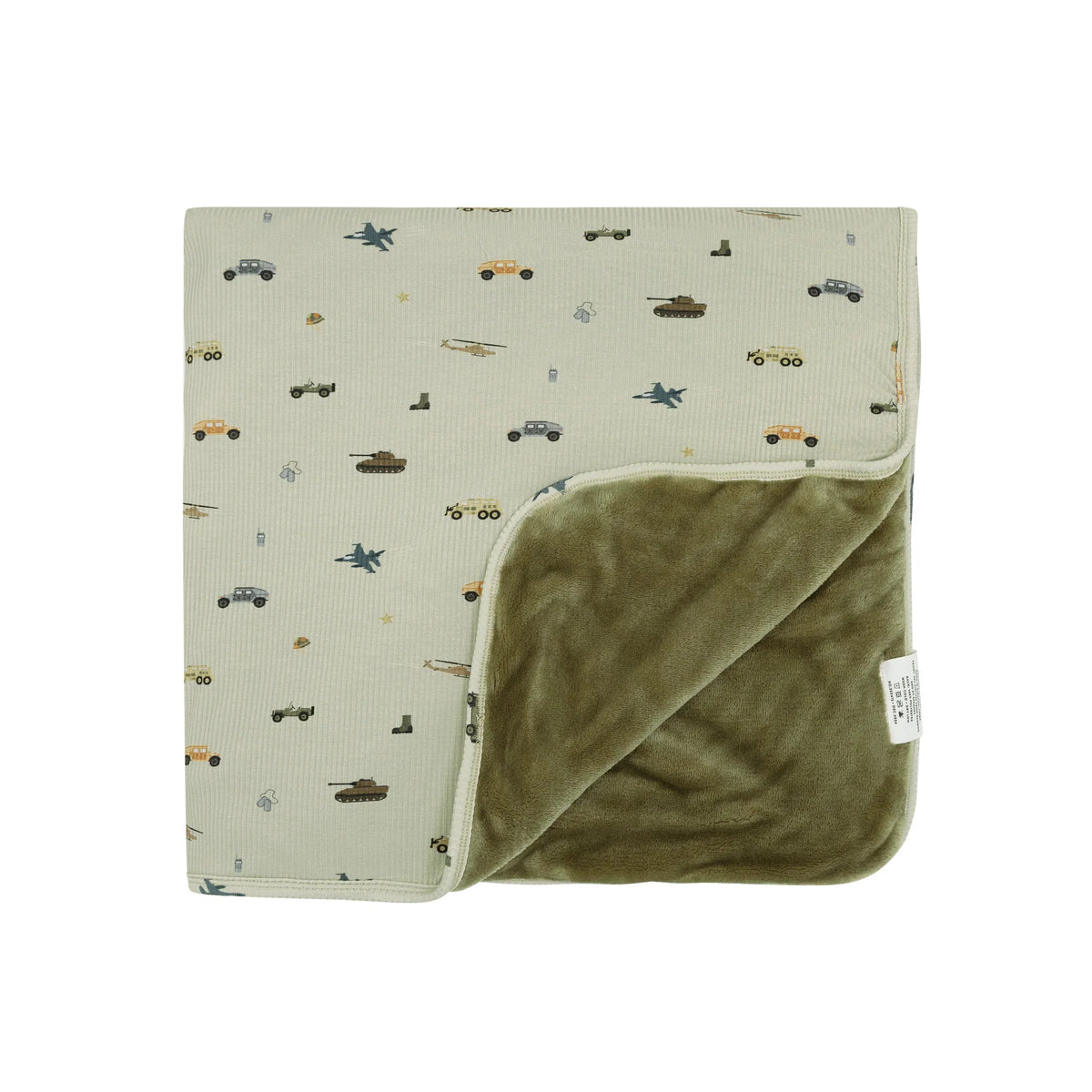 Brave Little Ones Military Small Ribbed Toddler Blanket