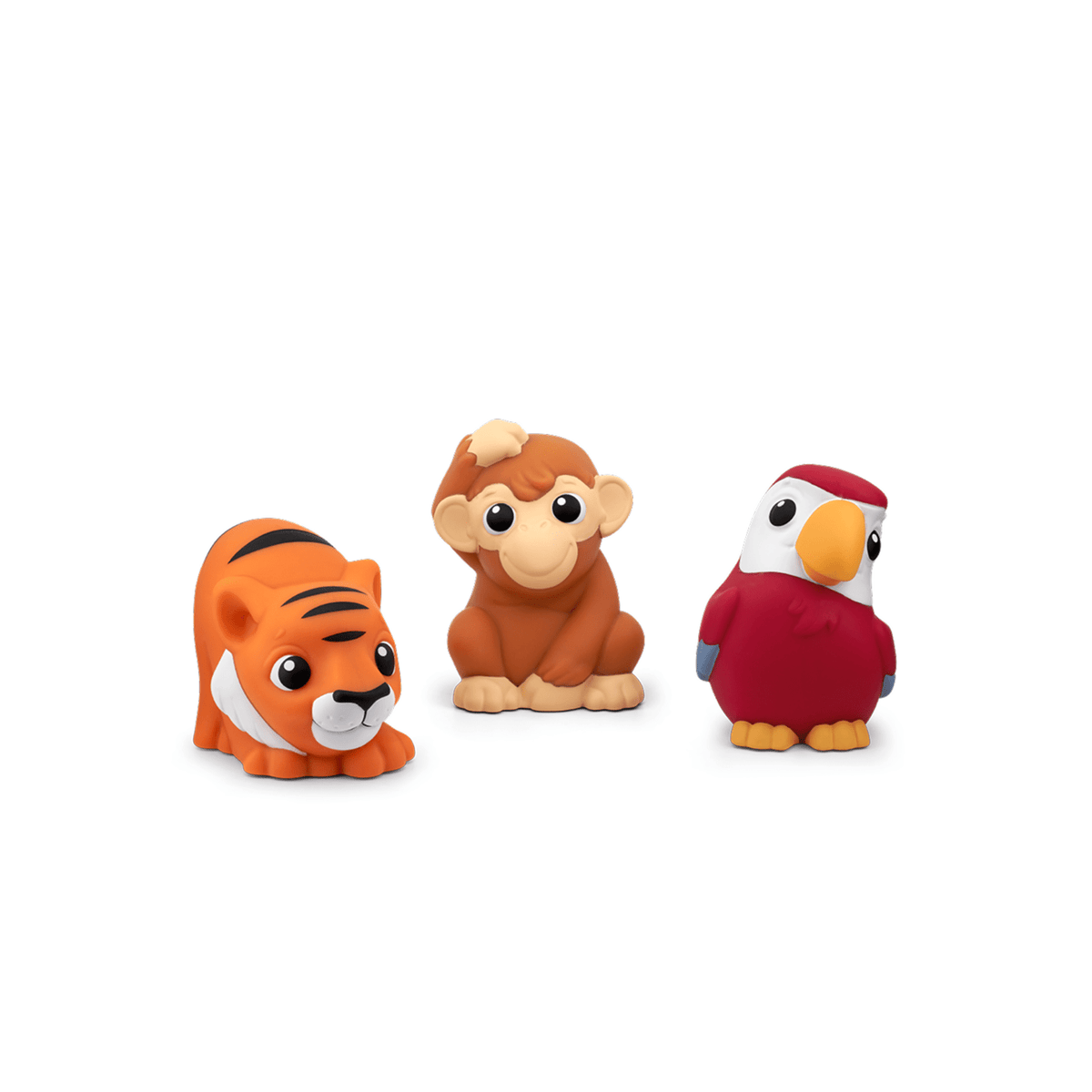 SOFT TONIES: JUNGLE SET - MONKEY, PARROT AND TIGER