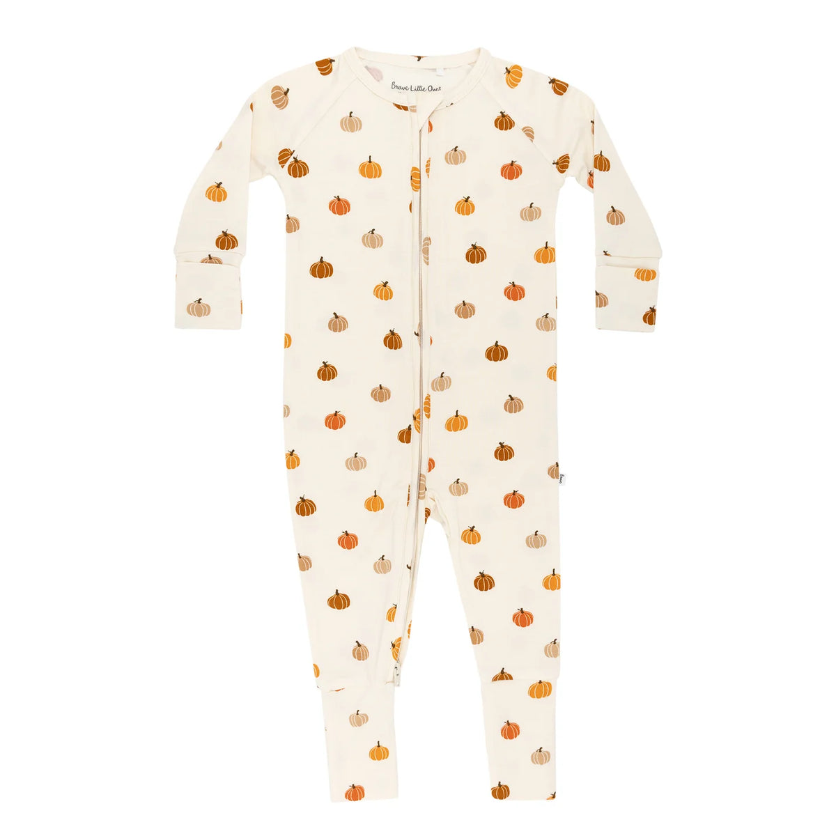 Brave Little Ones Pumpkins Zip Romper