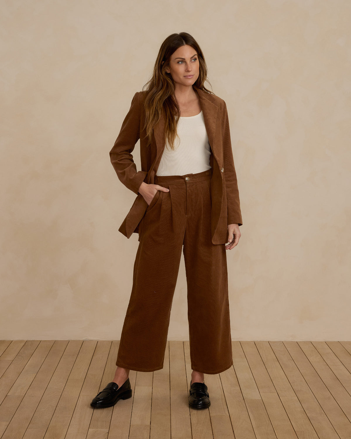 Rylee & Cru BROOKLYN TROUSER | SADDLE