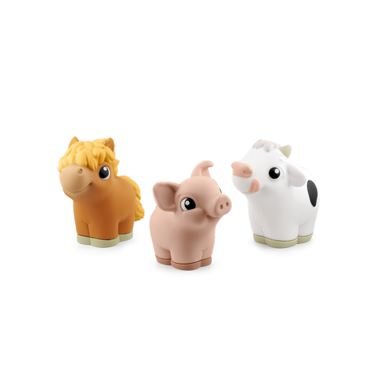 SOFT TONIES: FARM SET - COW, PIG AND HORSE
