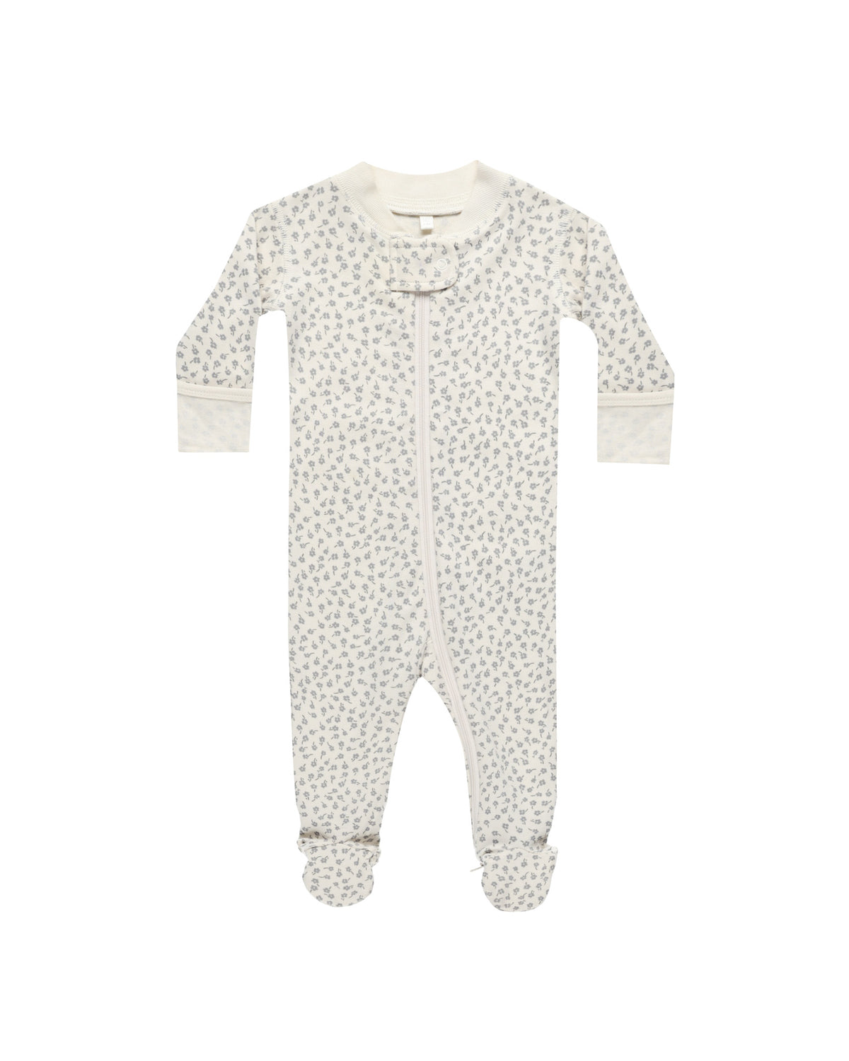 Quincy Mae ZIP LONG SLEEVE SLEEPER FOOTIE || SCATTER