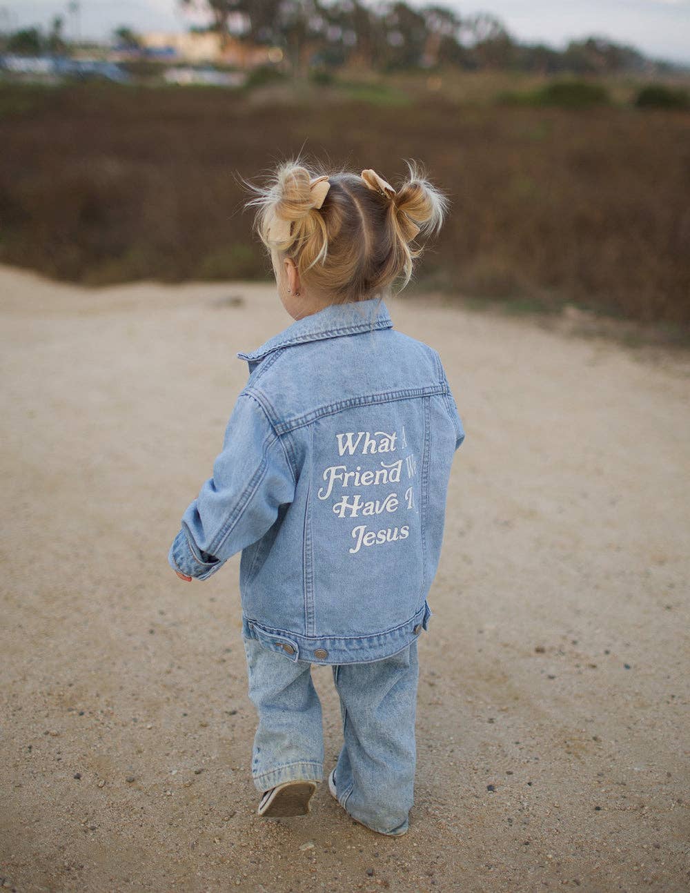 What a Friend We Have in Jesus Kids Denim Jacket