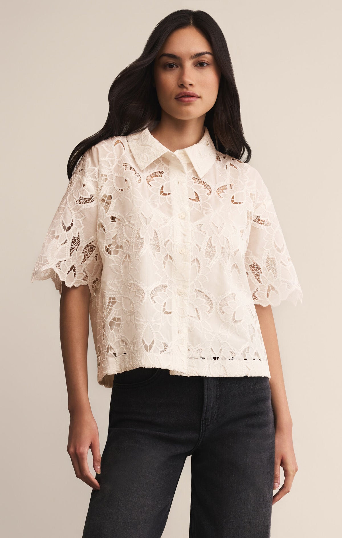 Z Supply Midnight Lace Top
