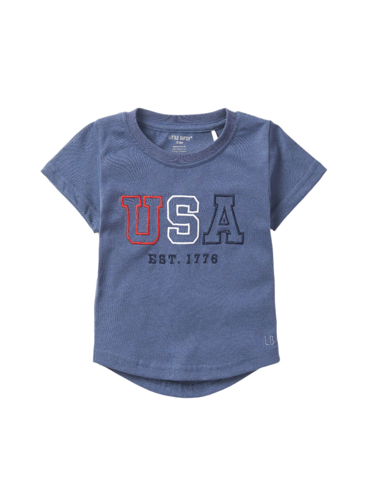 Little bipsy USA TEE- Navy