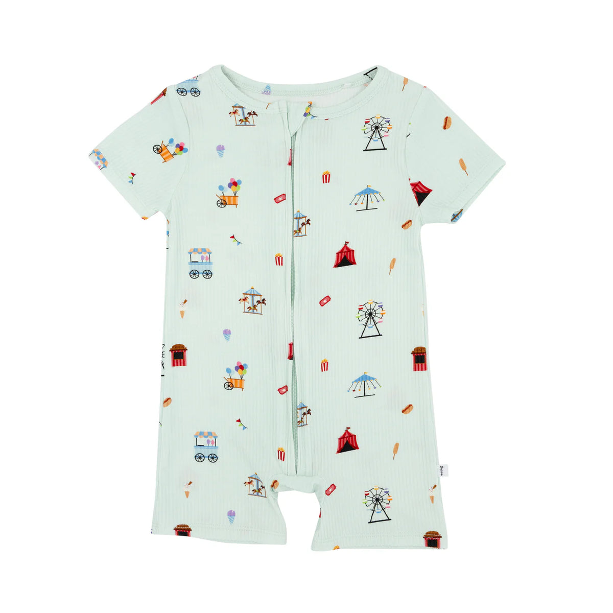 Brave Little OnesCounty Fair Small Ribbed Summer Zip Romper