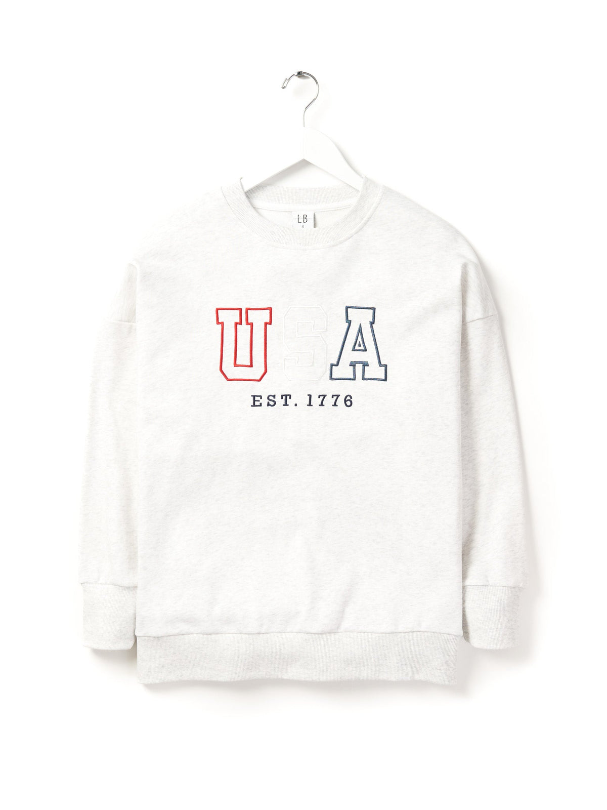 Little Bipsy ADULT USA LIGHTWEIGHT CREWNECK - HEATHER GREY
