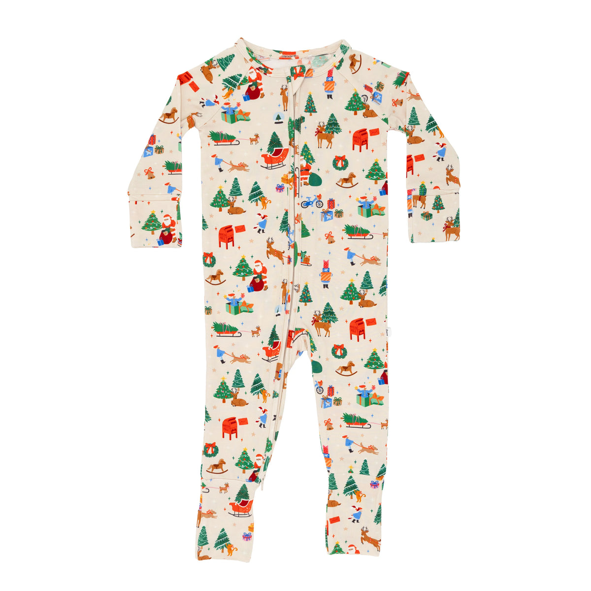 Brave Little Ones Santa's Workshop Zip Romper