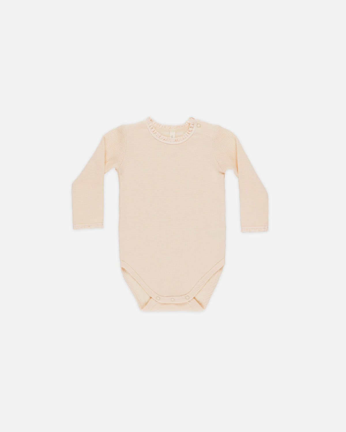 Quincy Mae Waffle Long Sleeve Bodysuit || Antique