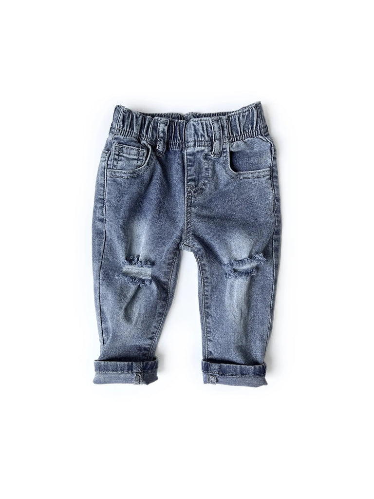 Little Bipsy  Relaxed Fit Distressed Denim