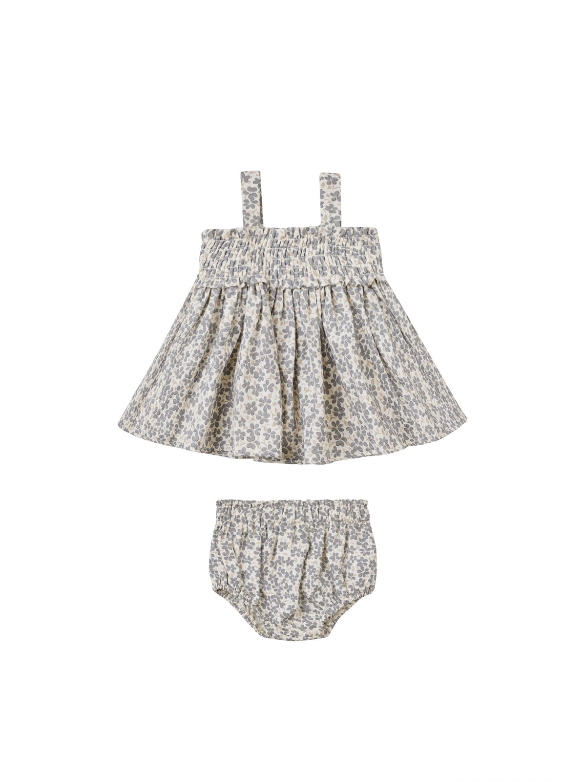 Quincy Mae SMOCKED TOP + BLOOMER SET || POPPY