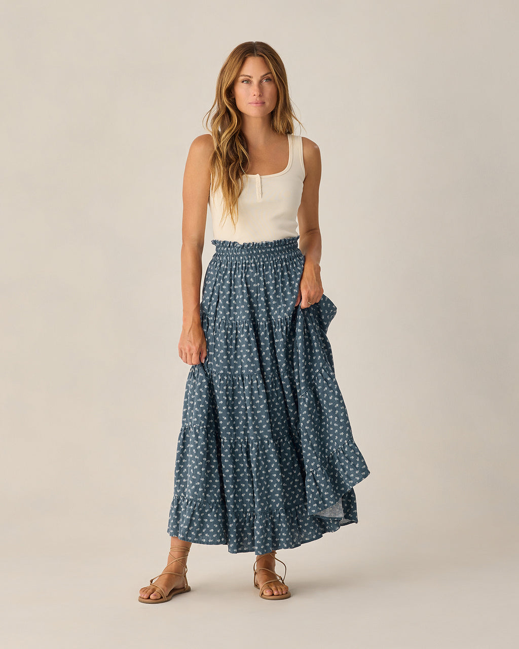 rylee and cru tiered maxi dress Abbie Tiered Maxi Rylee + Cru