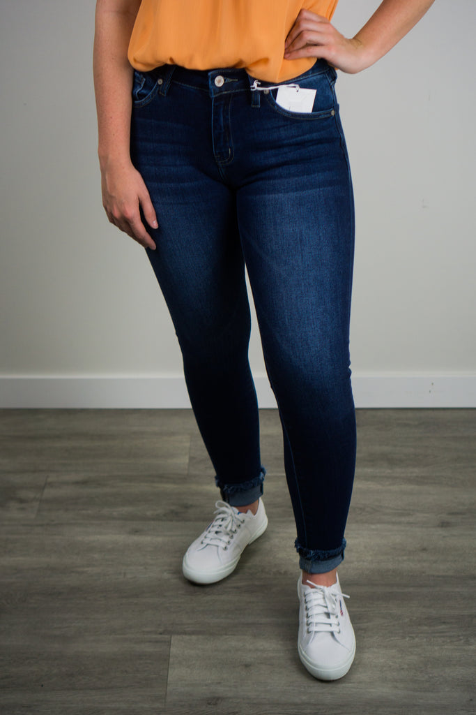 KanCan Kennedy Mid Rise Ankle Skinny Jeans