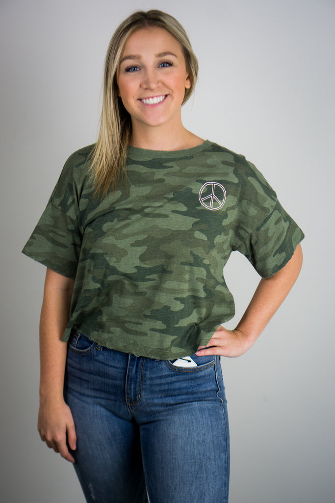 Z Supply Be The Peace Skimmer Tee
