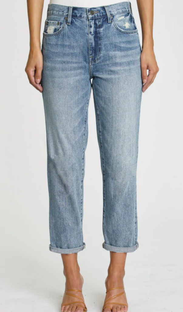 Pistola Presley High Rise Relaxed Roller Jean- Fusion