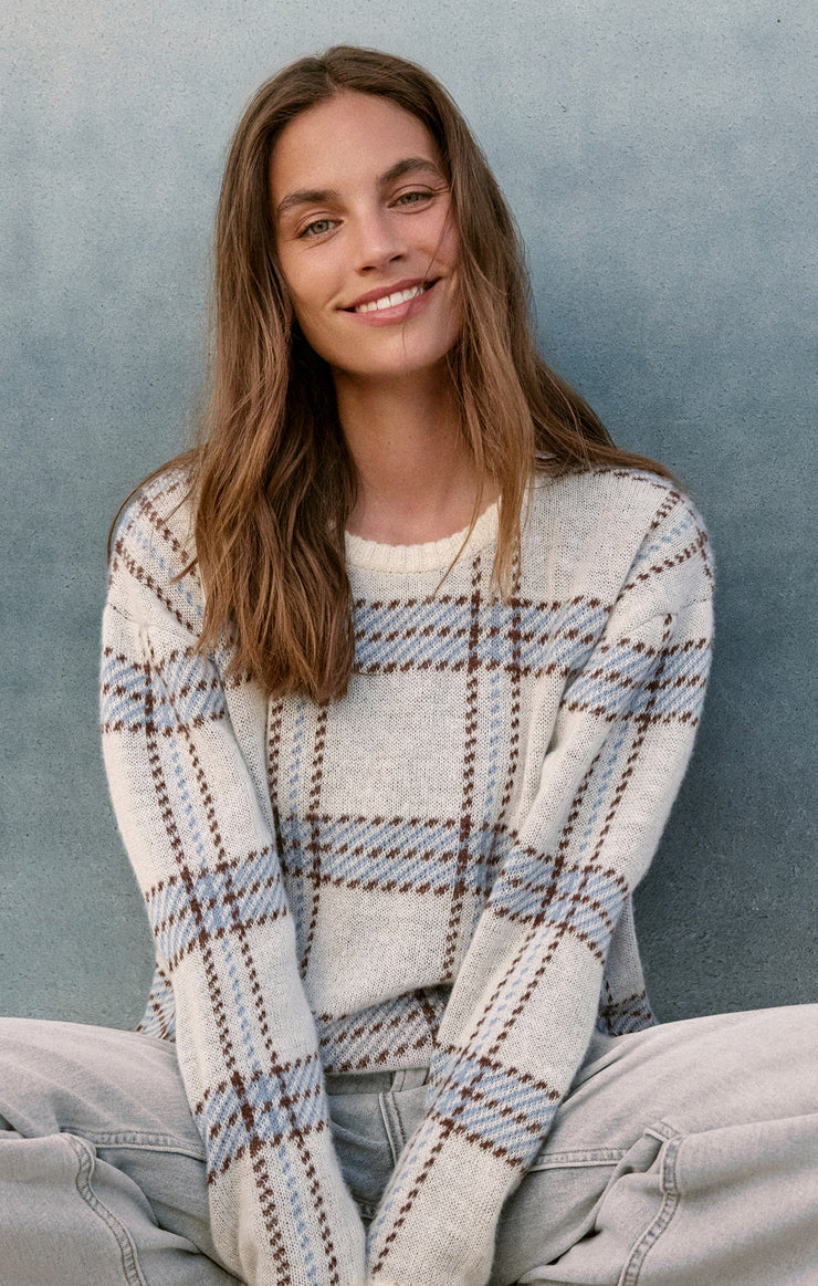 Z Supply JUNCTION PLAID SWEATER