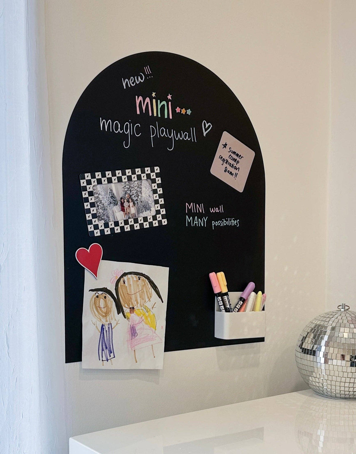 MINI Magic Playwall - Arch Magnetic Art Wall Decal for Small Spaces