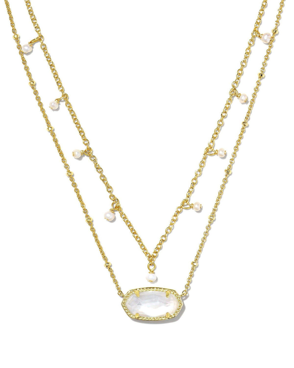 Kendra Scott ELISA PEARL MULTI STRAND NECKLACE