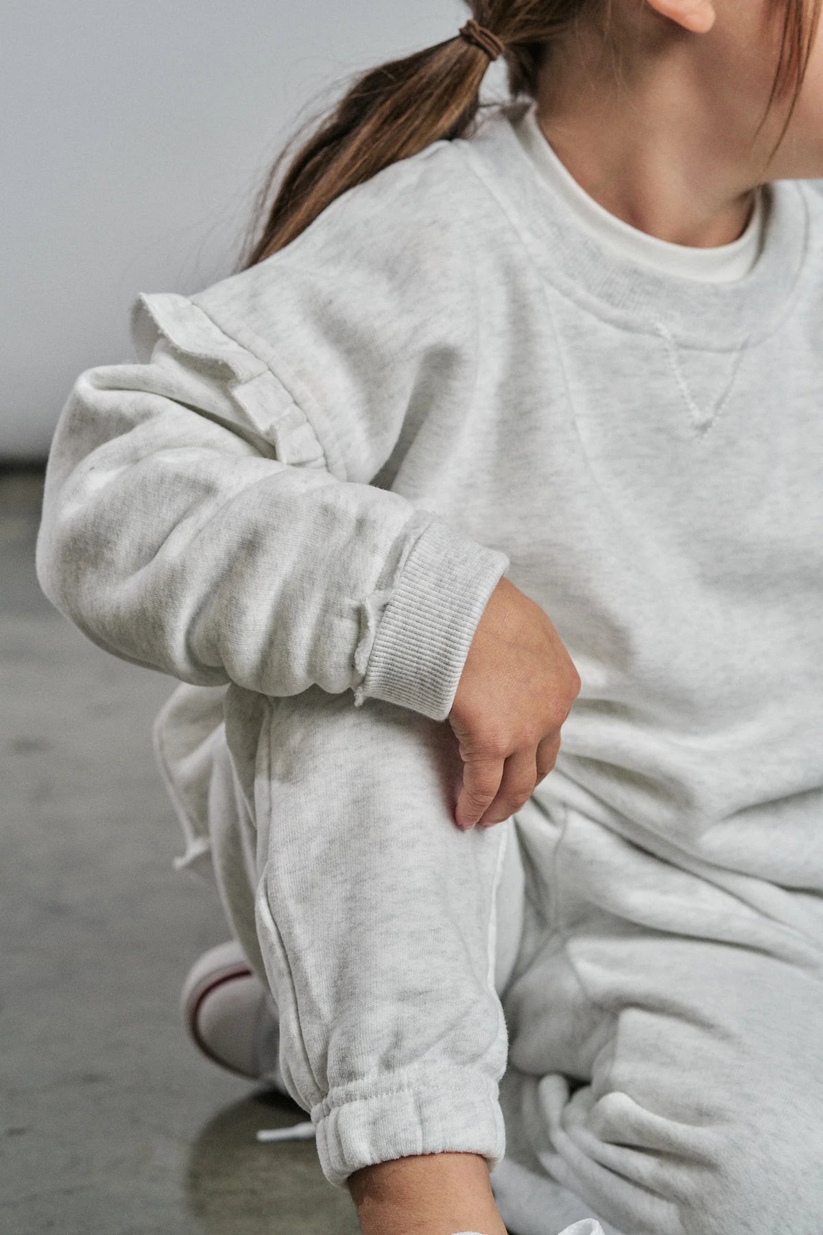 Little Bipsy RUFFLE SWEATPANT - GREY