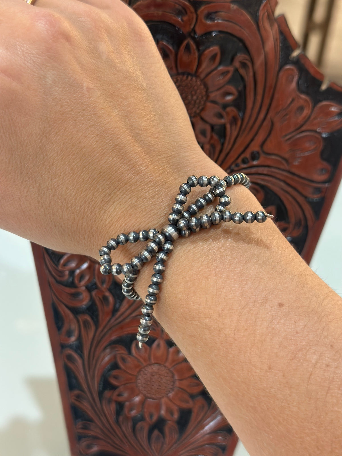 Bow Pearl Stretchy Bracelet