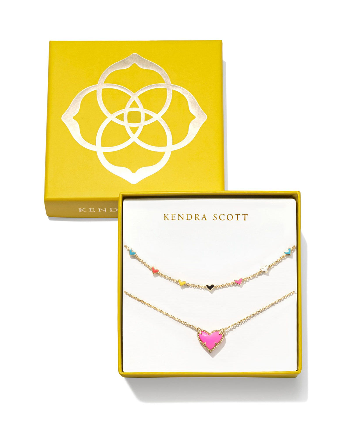 Kendra Scott ARI HAVEN ENAMEL HEART NECKLACE GIFT SET