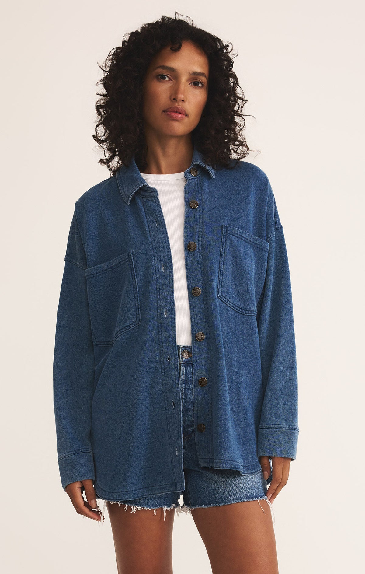 Z Supply All Day Knit Denim Jacket