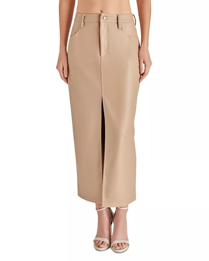 Steve Madden Avani Faux Leather Maxi Skirt