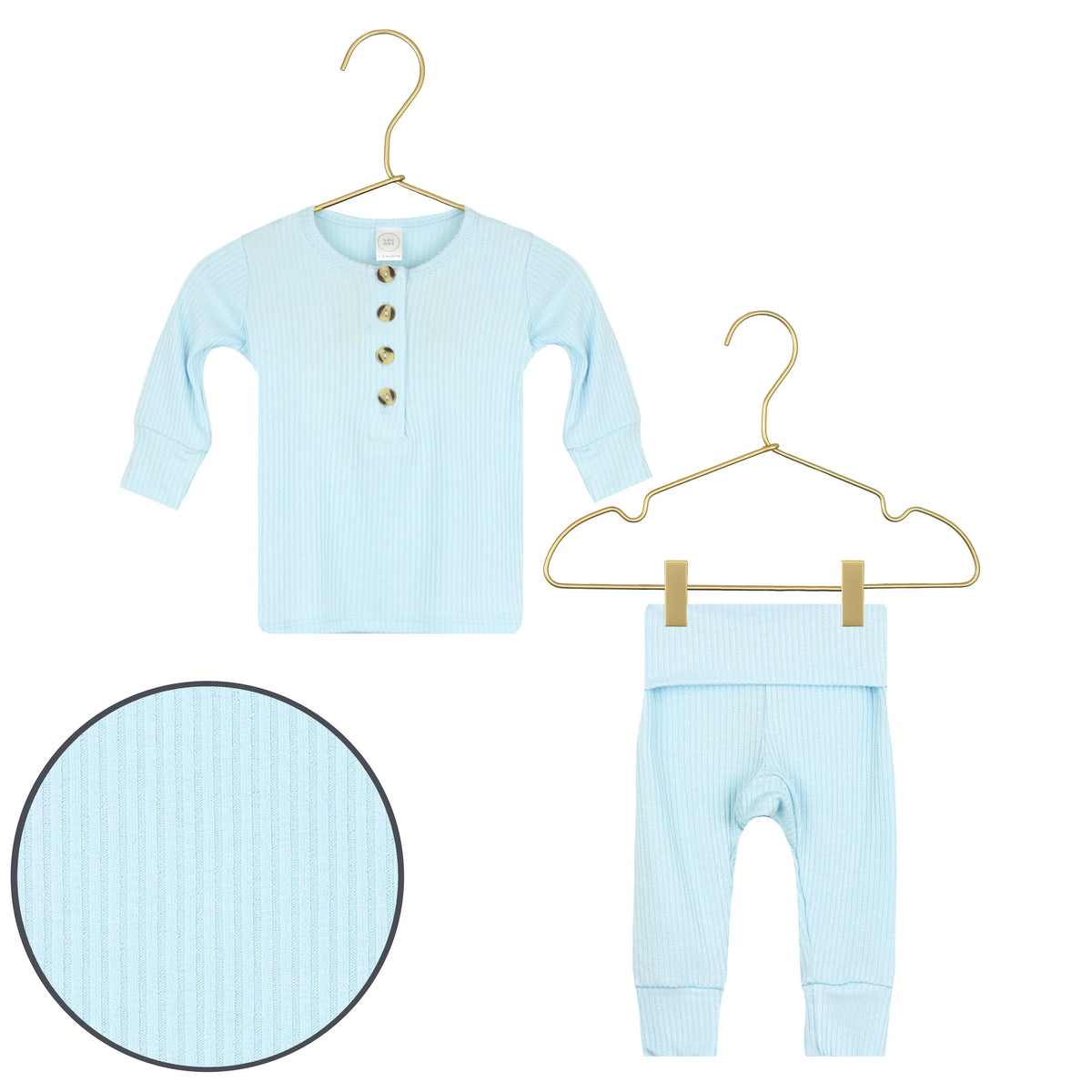 Lou Lou & Company Ribbed Top & Bottom Set