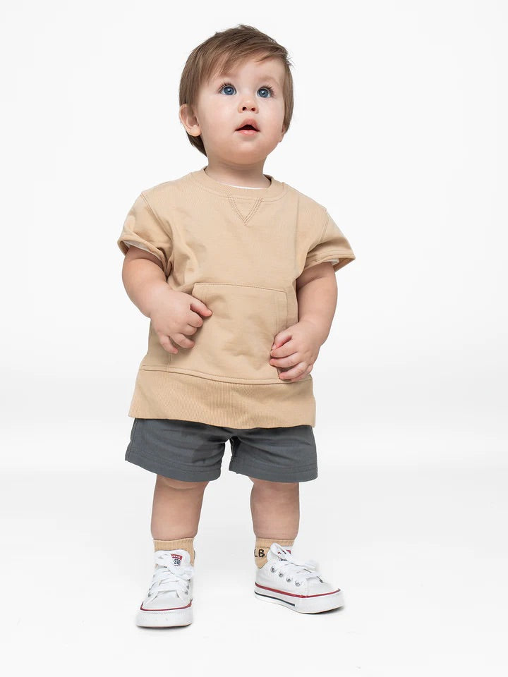 Little Bipsy COTTON TWILL SHORT - CHARCOAL