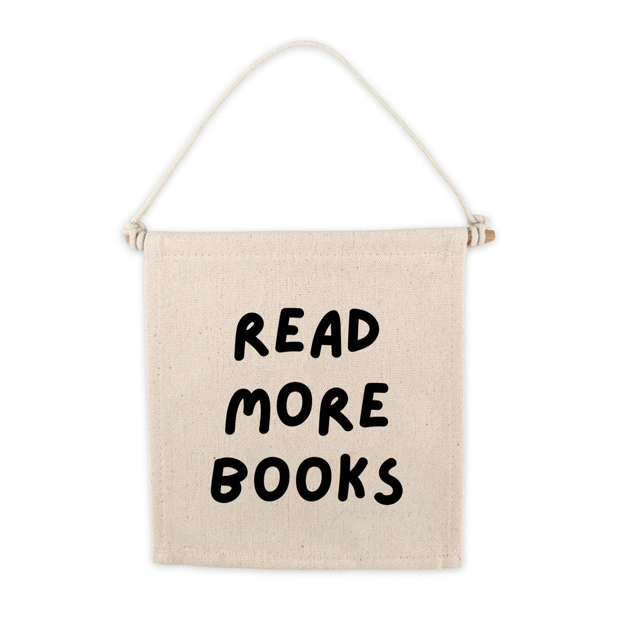 Read More Books Canvas Hang Sign - Bookish Canvas Decor