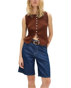 Free People Tilly Vest- Honey Bronze