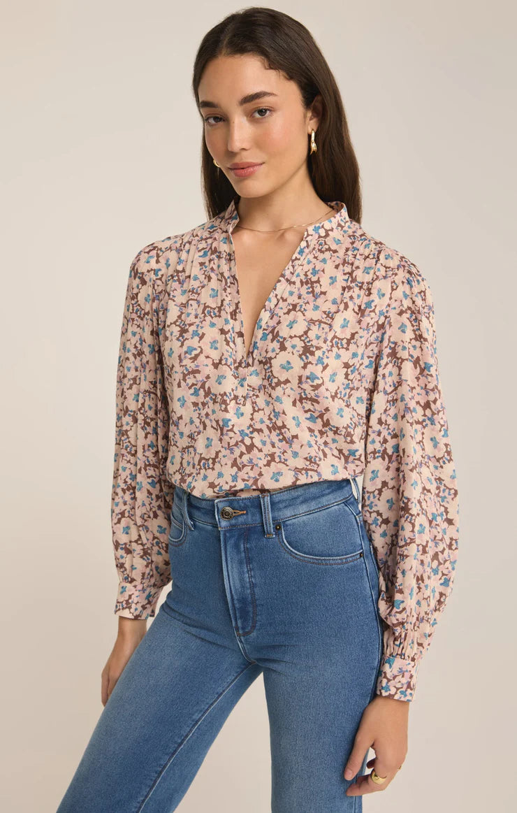 Z Supply ESME LA PAZ FLORAL BLOUSE