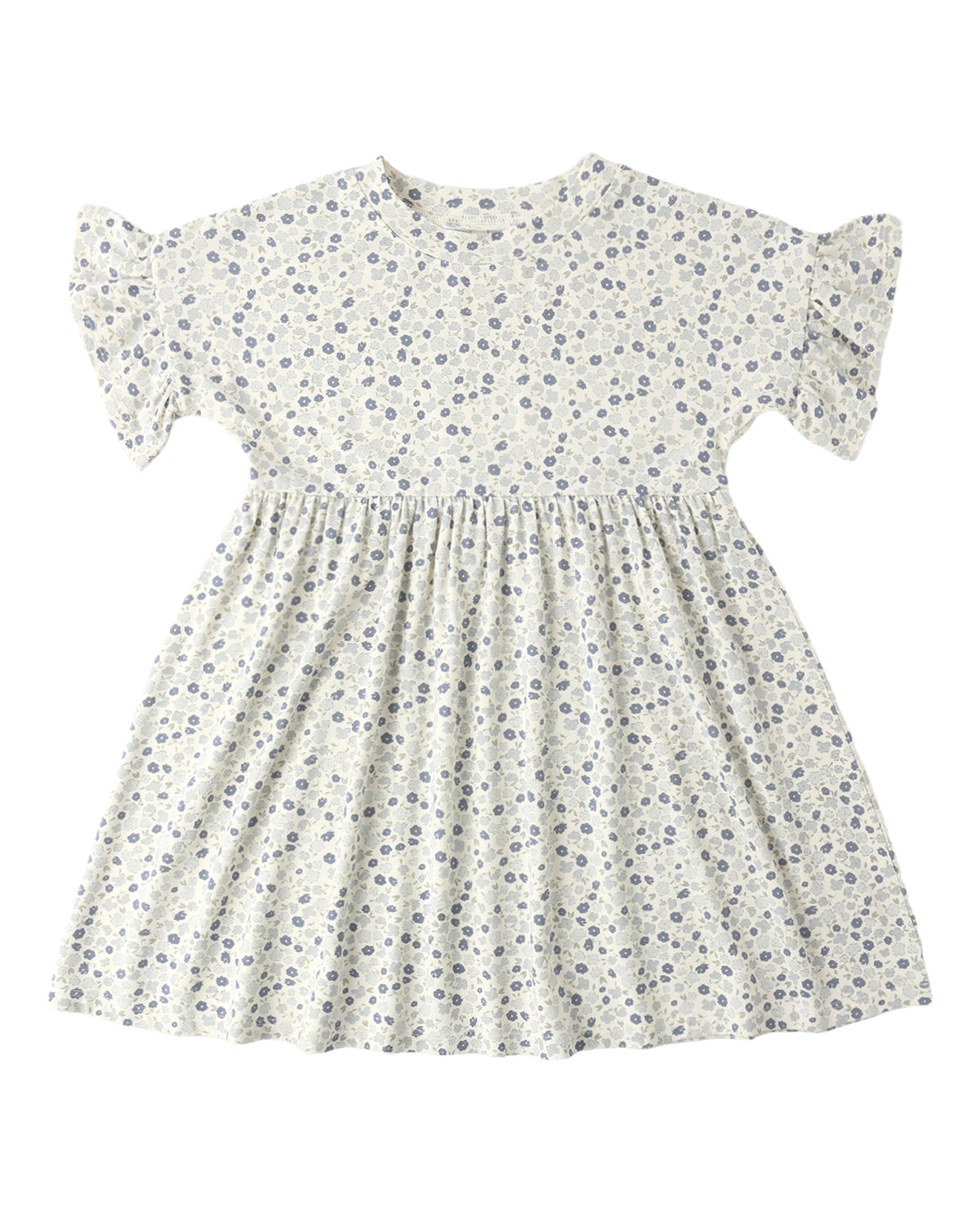 Rylee & Cru BABYDOLL DRESS BLUE DITSY