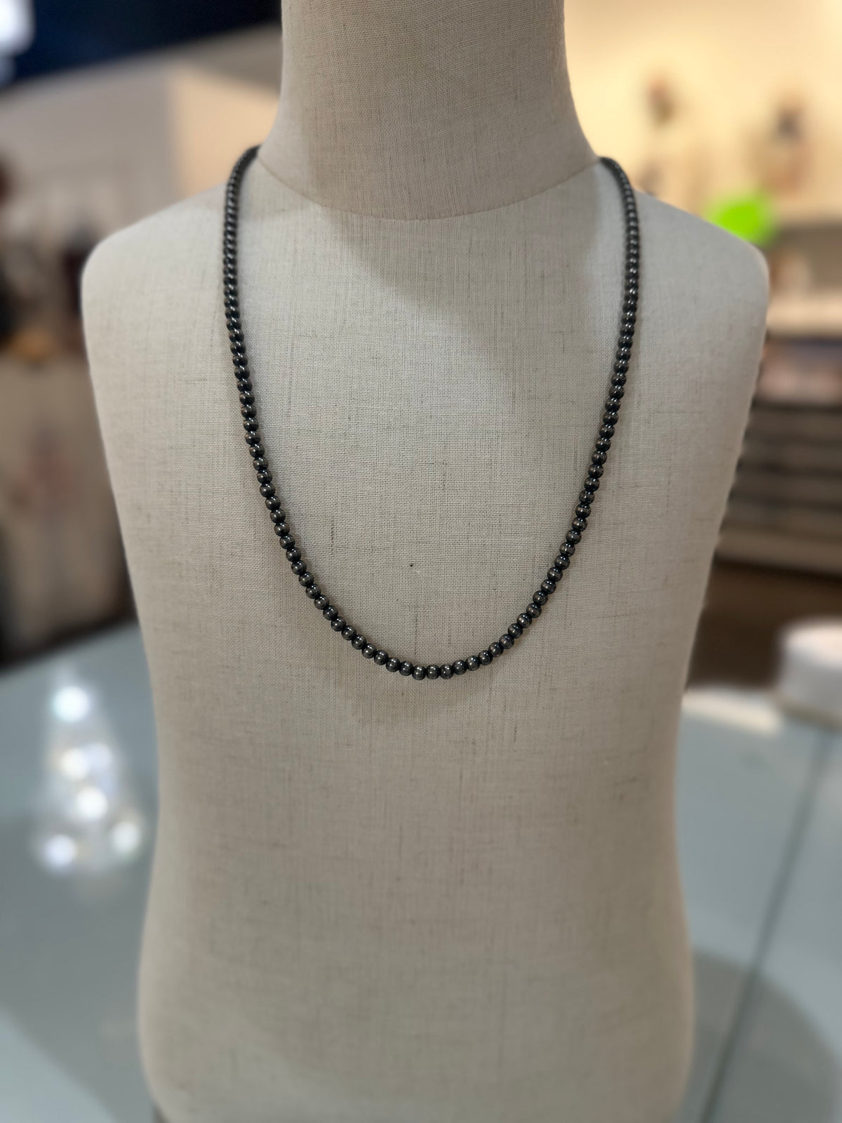 4mm 18” sterling silver pearls