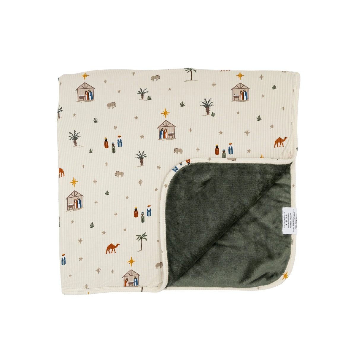 Brave Little Ones Nativity Small Ribbed Toddler Blanket