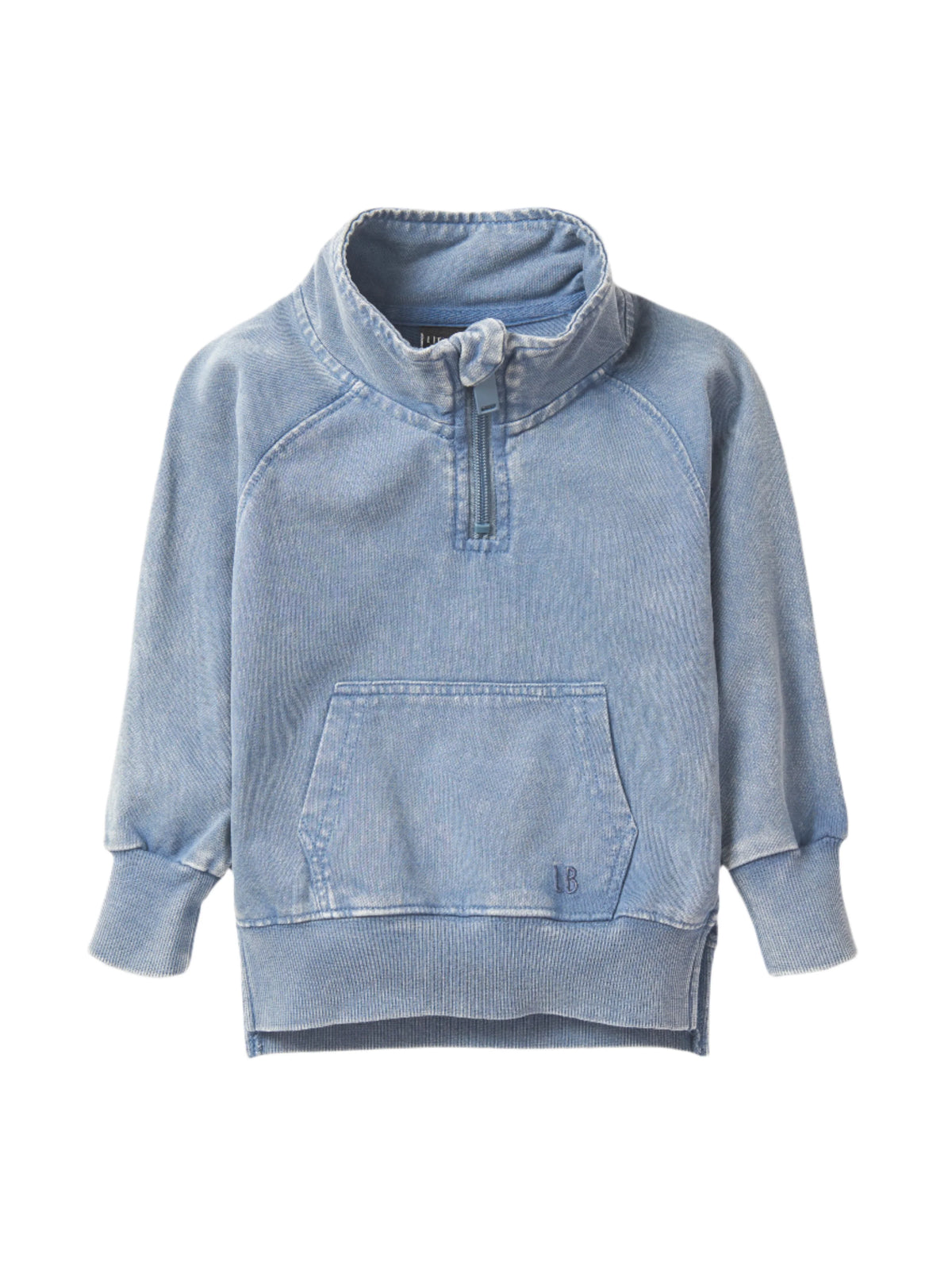 Little Bipsy QUARTER ZIP PULLOVER -NAVY WASH