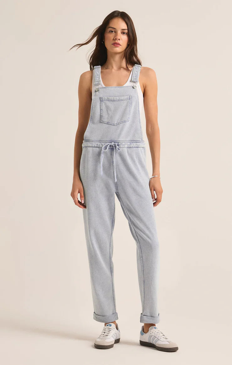 Z Supply KNIT DENIM OVERALLS