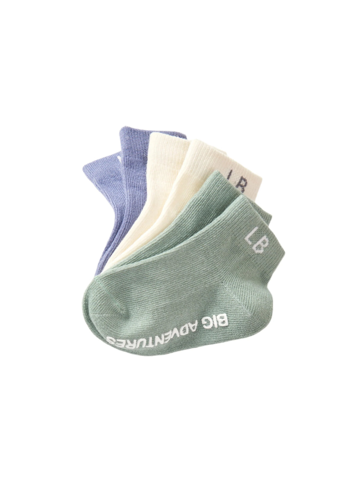 Little Bipsy Ankle Sock 3-Pack - Evergreen Mix