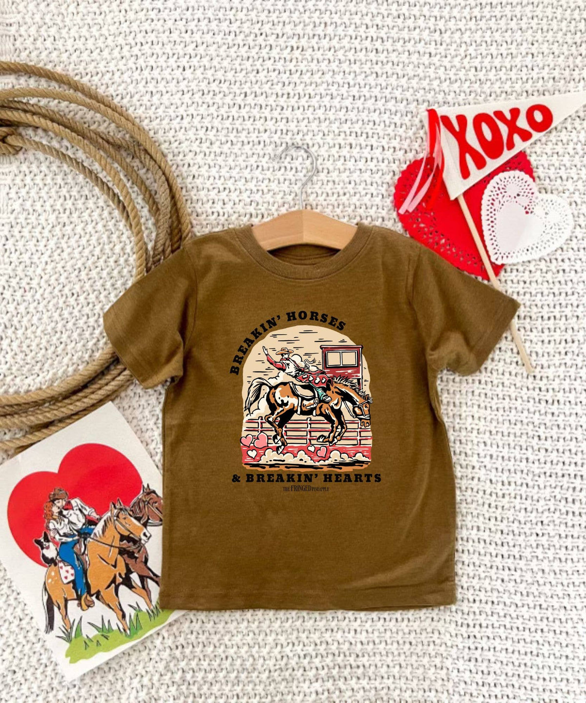 Breakin' Horses & Hearts Valentines Toddler/Youth Tees