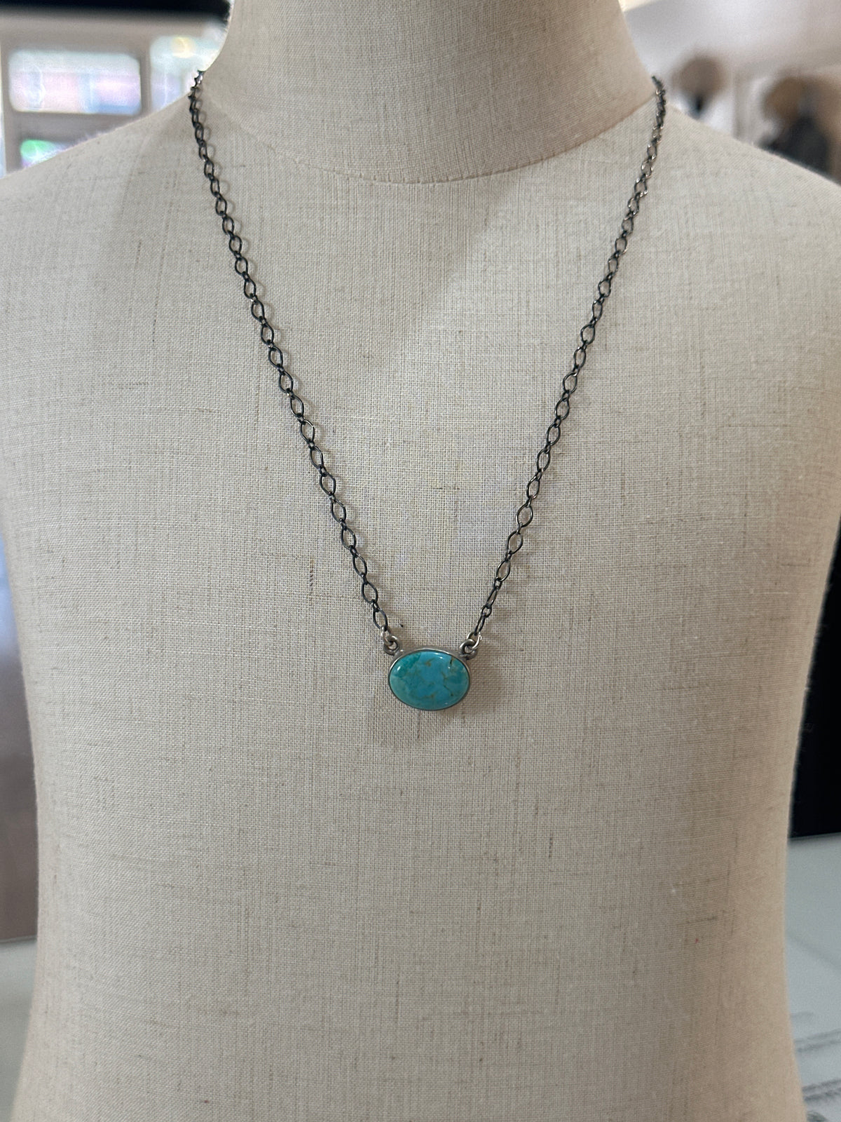 Oval Turquoise Necklace