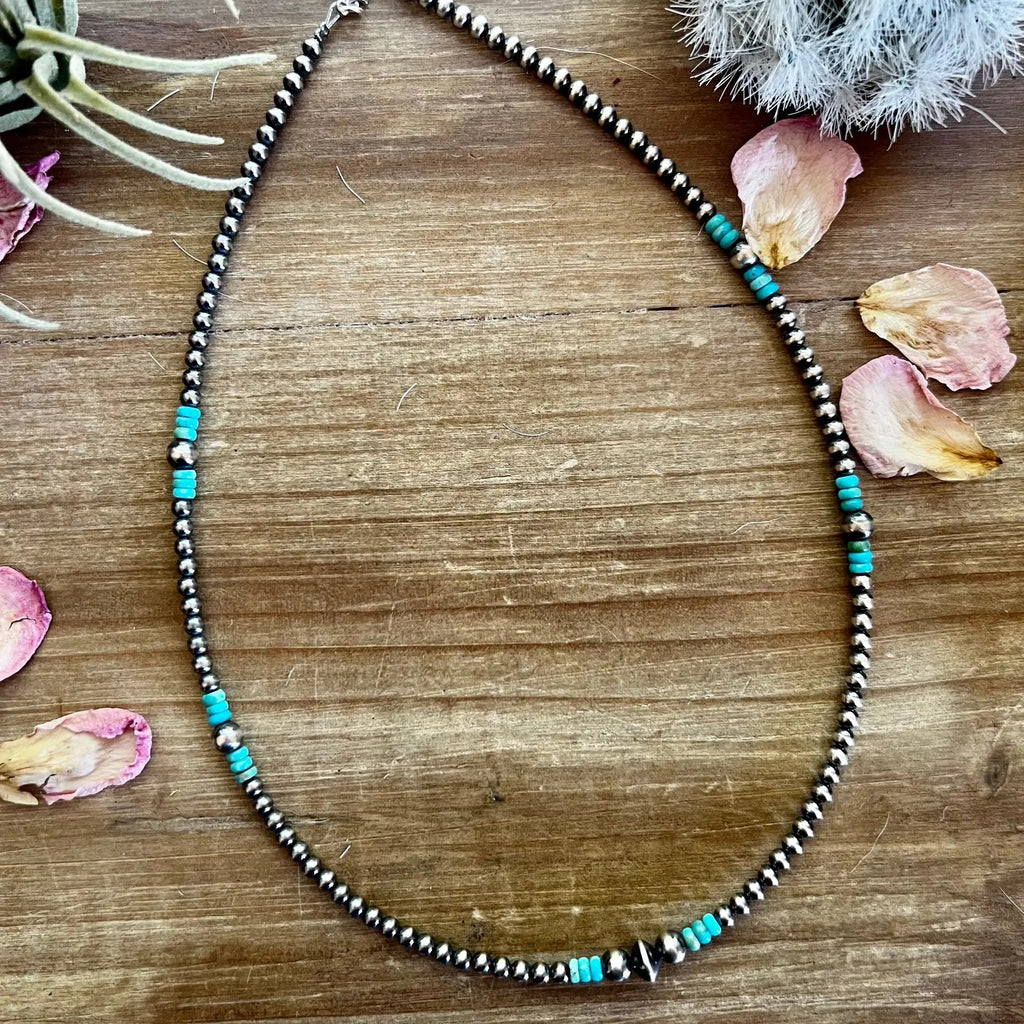19 Inch Necklace with Navajo Pearl