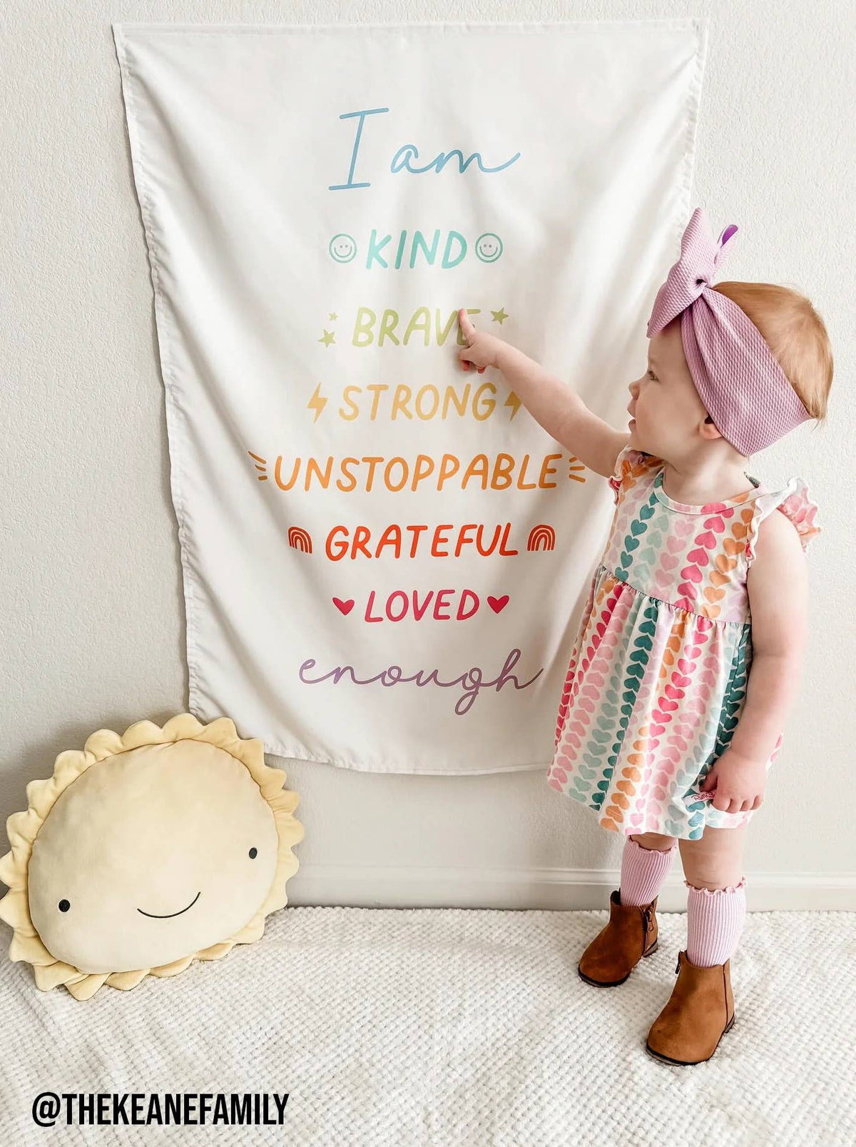 Affirmations Banner (Bright Rainbow) - Kids Decor