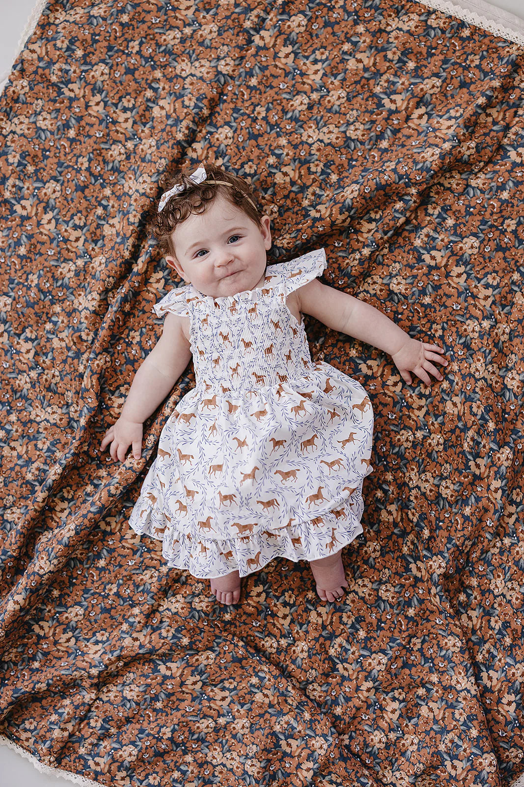 Mebie Baby Pony Smocked Dress – Cultivate Family Shop