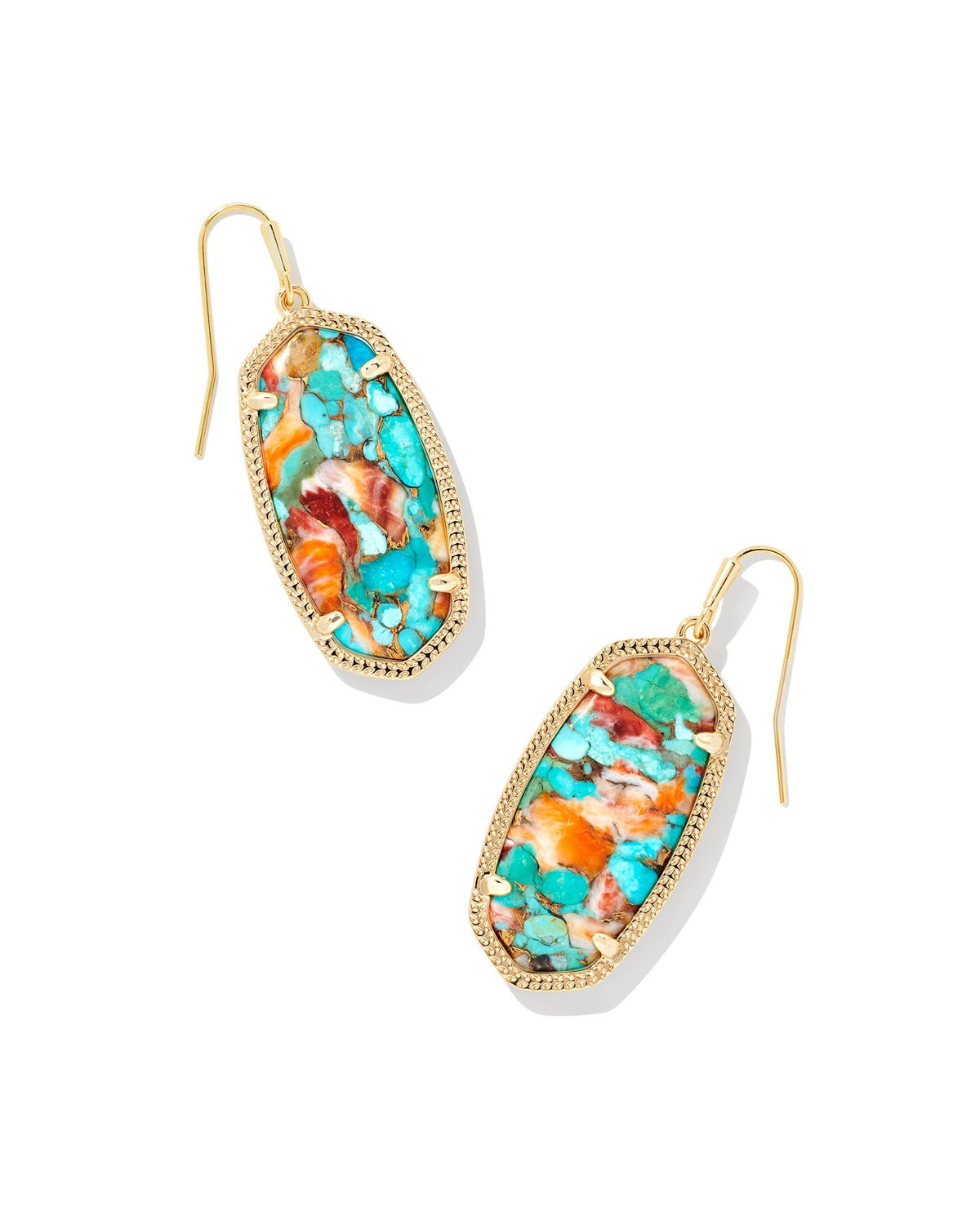 Kendra Scott Elle Gold Drop Statement Earrings