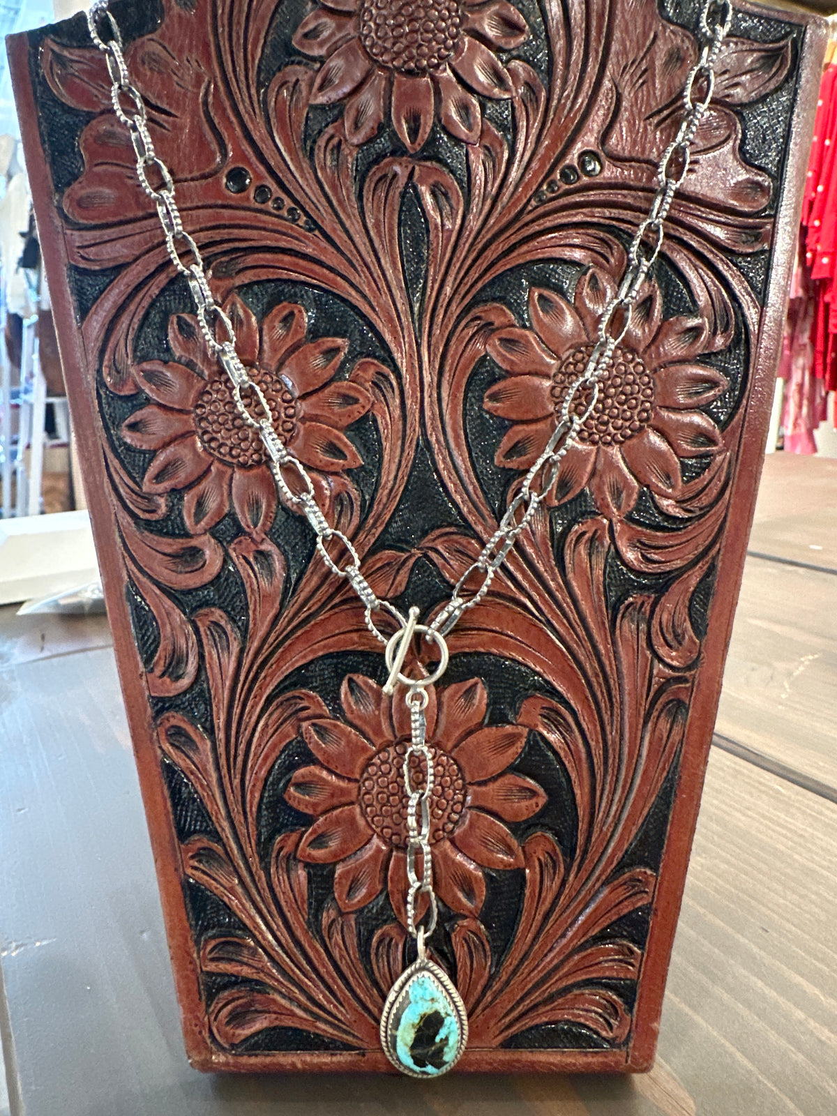 Black Jack Y Drop Chain Necklace