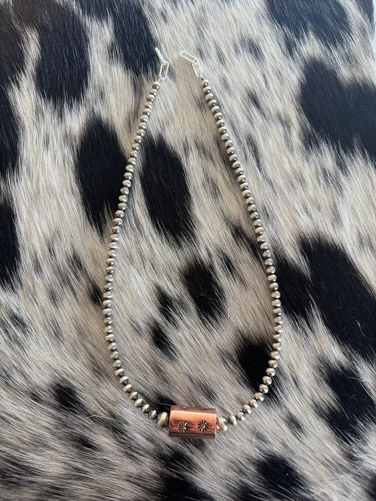 4mm/6mm Sterling Silver Pearls w/ Copper Barrel