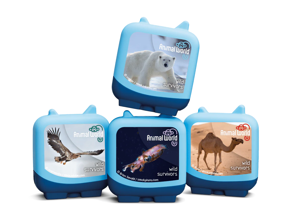 Animal World Wild Survivors Clever Tonies - 4 Pack