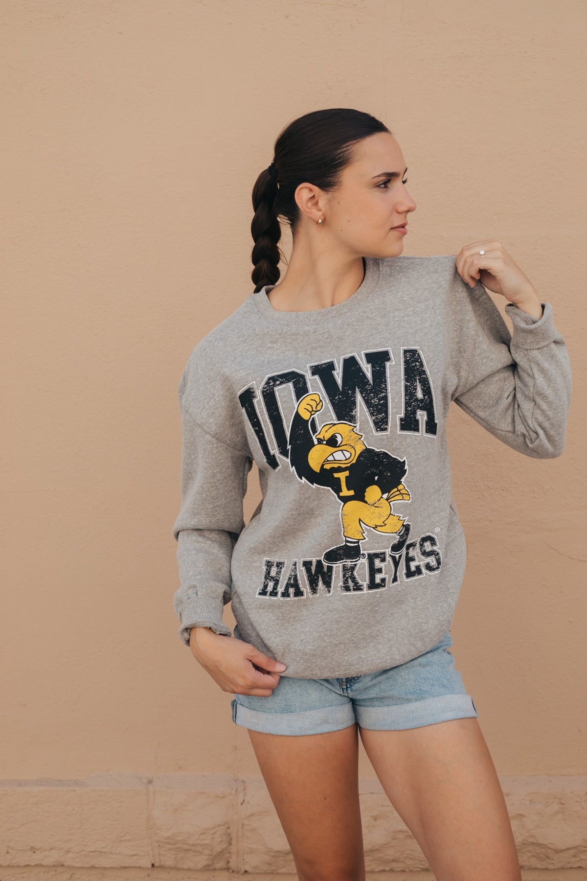 Iowa Meyer Mascot Varsity Comfort Crewneck