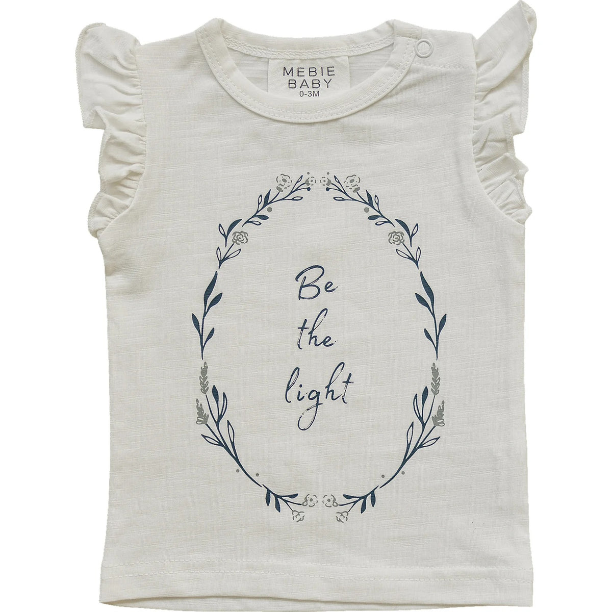 Mebie Baby Be The Light Ruffle Tee