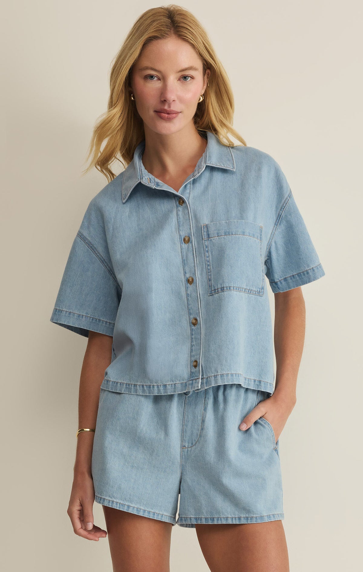 Z Supply Everyday Denim Button Up
